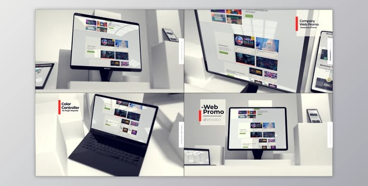 Download Website Presentation Mockup (Videohive 30984694) - AE Project