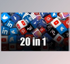 Download Social Media Icons Transition Pack (Pack of 20) (Videohive 30973598) - AE Project