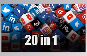 Download Social Media Icons Transition <span class='badge badge-warning'>Pack</span> (<span class='badge badge-warning'>Pack</span> of 20) (Videohive 30973598) - AE Project