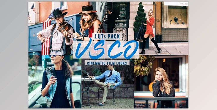 Download VSCO Cinematic LUTs Pack CreativeMarket-5750868 (cube)