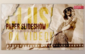 Download Paper Slideshow - <span class='badge badge-warning'>Stop</span> <span class='badge badge-warning'>Motion</span> (Videohive 30750687) - AE Project