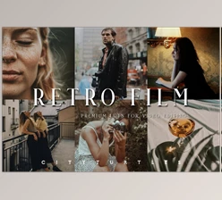 Download Retro Film LUTs for Video Editing CreativeMarket-5917247 (cube)