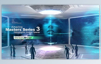 Download Amazing Masters Series <span class='badge badge-warning'>3</span> - Holographic Image Opener (Videohive 26832149) - AE Project