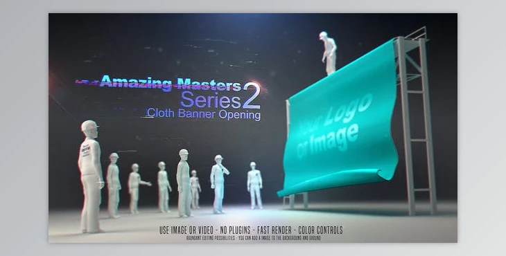 Download Amazing Masters Series 2 - Cloth Banner Opening (Videohive 26654396) - AE Project