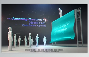 Download Amazing Masters Series <span class='badge badge-warning'>2</span> - Cloth Banner Opening (Videohive 26654396) - AE Project