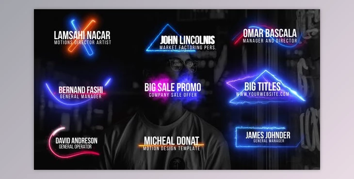 Download Neon Lower Thirds (Videohive 27773767)