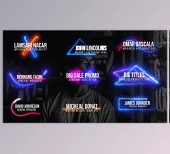 Download Neon Lower Thirds (Videohive 27773767)