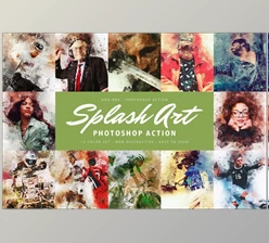 Download Splash Art Photoshop Action CreativeMarket-5931456 (XMP)