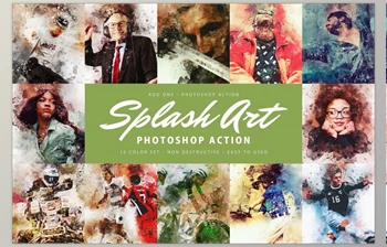 Download Splash Art Photoshop Action <span class='badge badge-warning'>CreativeMarket-5931456</span> (XMP)