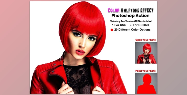 Download Color Halftone Effect PS Action CreativeMarket-5909808 (ATN)