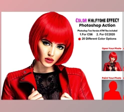 Download Color Halftone Effect PS Action CreativeMarket-5909808 (ATN)
