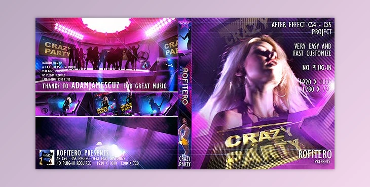 Download Crazy Party (Videohive 1851409) - AE Project