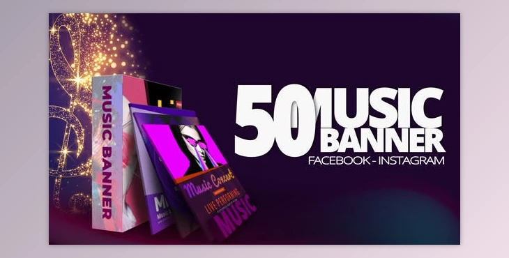 Download Videohive 50 Music Banners Ad 31880883