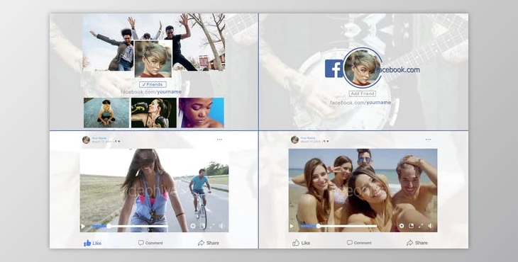 Download Facebook Multipurpose (Videohive 22163111) - AE Project