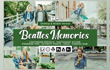 Download Beatles Memories <span class='badge badge-warning'>Lightroom</span> Presets CreativeMarket-5155790