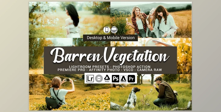 Download Barren Vegetation Lightroom Presets CreativeMarket-5155767 (XMP, DNG, LRTEMPLATE, PS)