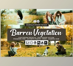 Download Barren Vegetation Lightroom Presets CreativeMarket-5155767 (XMP, DNG, LRTEMPLATE, PS)
