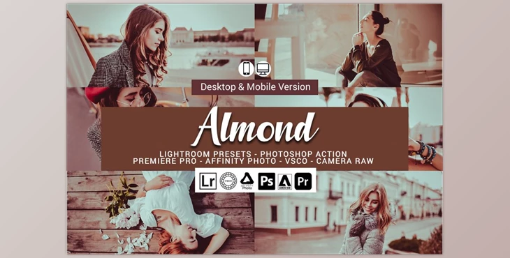 Download Almond Lightroom Presets CreativeMarket-5155691 (DNG, CUBE)