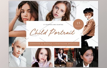 Download 15x Lightroom Presets Child Portrait <span class='badge badge-warning'>CreativeMarket-6071334</span>