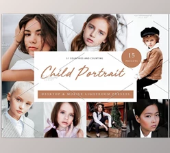 Download 15x Lightroom Presets Child Portrait CreativeMarket-6071334