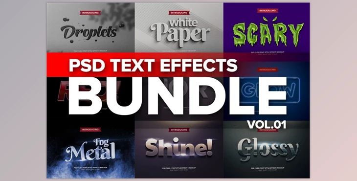 Download Photoshop 3D Text Effects BUNDLE 1 CreativeMarket-5926184 (PSD)
