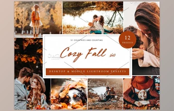 Download 12 <span class='badge badge-warning'>Lightroom</span> <span class='badge badge-warning'>Presets</span> Cozy Fall <span class='badge badge-warning'>Vol</span> 2 CreativeMarket-5962501 (LET, DNG, XMP)