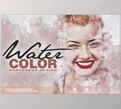 Download Watercolor Photoshop Action CreativeMarket-6097857 (PSD)