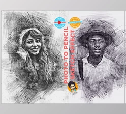 Download Photo to Pencil Sketch Effect CreativeMarket-6117774 (ATN, PAT, ABR)