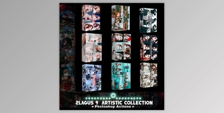 Download 2lagus 9 Artistic Collection Photoshop Actions GraphicRiver-31604326 (ATN)