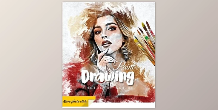 Download Drawing Paint Photoshop Action GraphicRiver-31259536 (ABR, PAT, ATN)