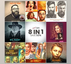 Download 8 in 1 Photoshop Action Bundle – GraphicRiver 31643720 (ATN)