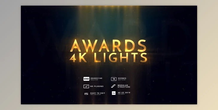 Download Awards - 4K Lights (Videohive 27688415) - AE Project