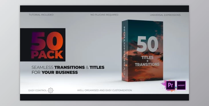 Download Unique Typography Transitions MOGRT (Videohive 23429297)