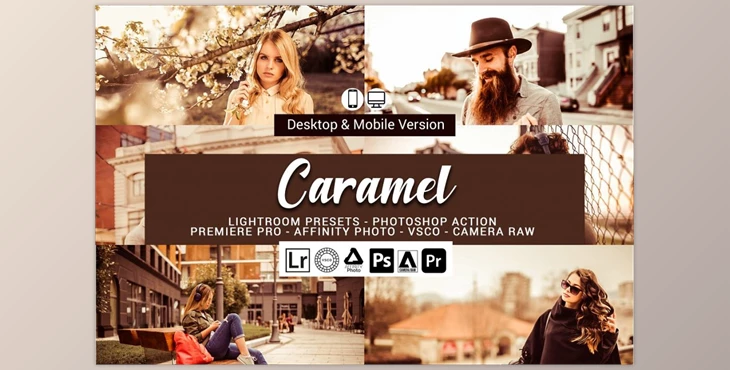 Download Caramel Lightroom Presets CreativeMarket-5156489 (XMP, Lrtemplate, DNG, PS)