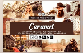 Download Caramel Lightroom Presets CreativeMarket-5156489 (<span class='badge badge-warning'>XMP</span>, Lrtemplate, DNG, PS)