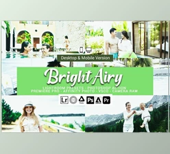 Download Bright Airy Lightroom Presets CreativeMarket-5156467 (XMP, Lrtemplate, DNG, PS)