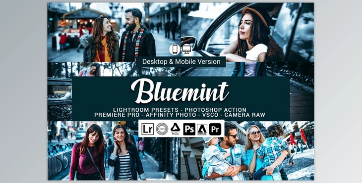 Download Bluemint Lightroom Presets CreativeMarket-5156444 (XMP, Lrtemplate, DNG, PS)