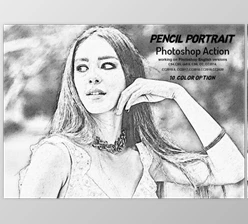 Download Pencil Portrait Photoshop Action CreativeMarket-5950969 (ATN)