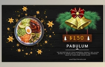 Download <span class='badge badge-warning'>Merry</span> Christmas Menu Restaurant Promo (Videohive 31868025) - AE Project