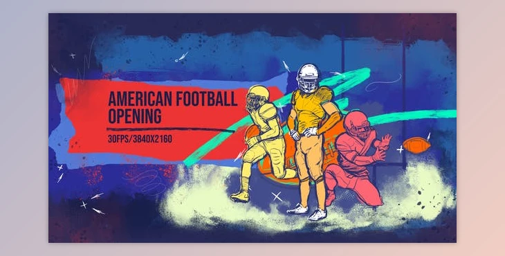 Download American Football 4K Opener/ Sport Promo/ Uniform/ Club/ Rugby/ Event/ NFL/ Gate/ USA/ America/ Flag (Videohive 31930561) - AE Project