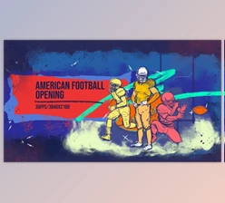 Download American Football 4K Opener/ Sport Promo/ Uniform/ Club/ Rugby/ Event/ NFL/ Gate/ USA/ America/ Flag (Videohive 31930561) - AE Project