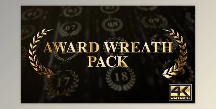 Download Award Wreath Pack 4K (Videohive 25629713) - AE Project