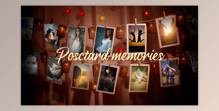 Download Hanging Postcards Slideshow (Videohive 31757793) - AE Project