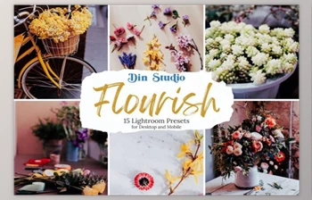 Download Flourish Lightroom Presets by Din-<span class='badge badge-warning'>Studio</span> (Desk, Mob)