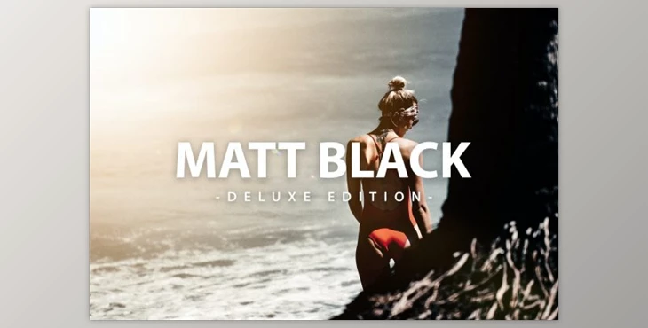 Download Matt Black DELUXE Edition - For Mobile & Desktop by LightPreset (XMP, DNG)