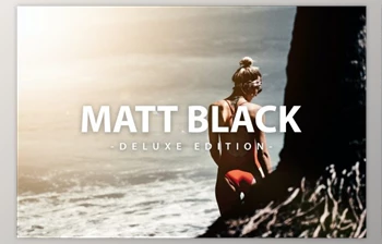 Download Matt Black DELUXE <span class='badge badge-warning'>Edition</span> - For Mobile & Desktop by LightPreset (XMP, DNG)