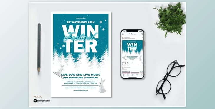 Download Winter Festival – Flyer AS by Rometheme (AI, EPS, PSD)