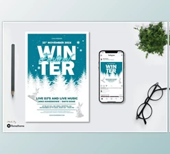Download Winter Festival – Flyer AS by Rometheme (AI, EPS, PSD)
