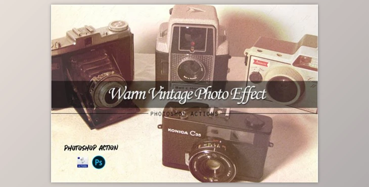 Download Warm vintage - PSD action by LetterStockStd (ATN)