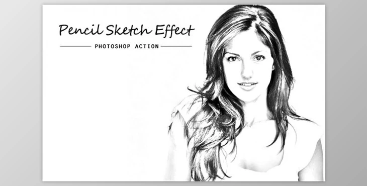 Download Pencil sketch - PSD action by LetterStockStd (ATN)